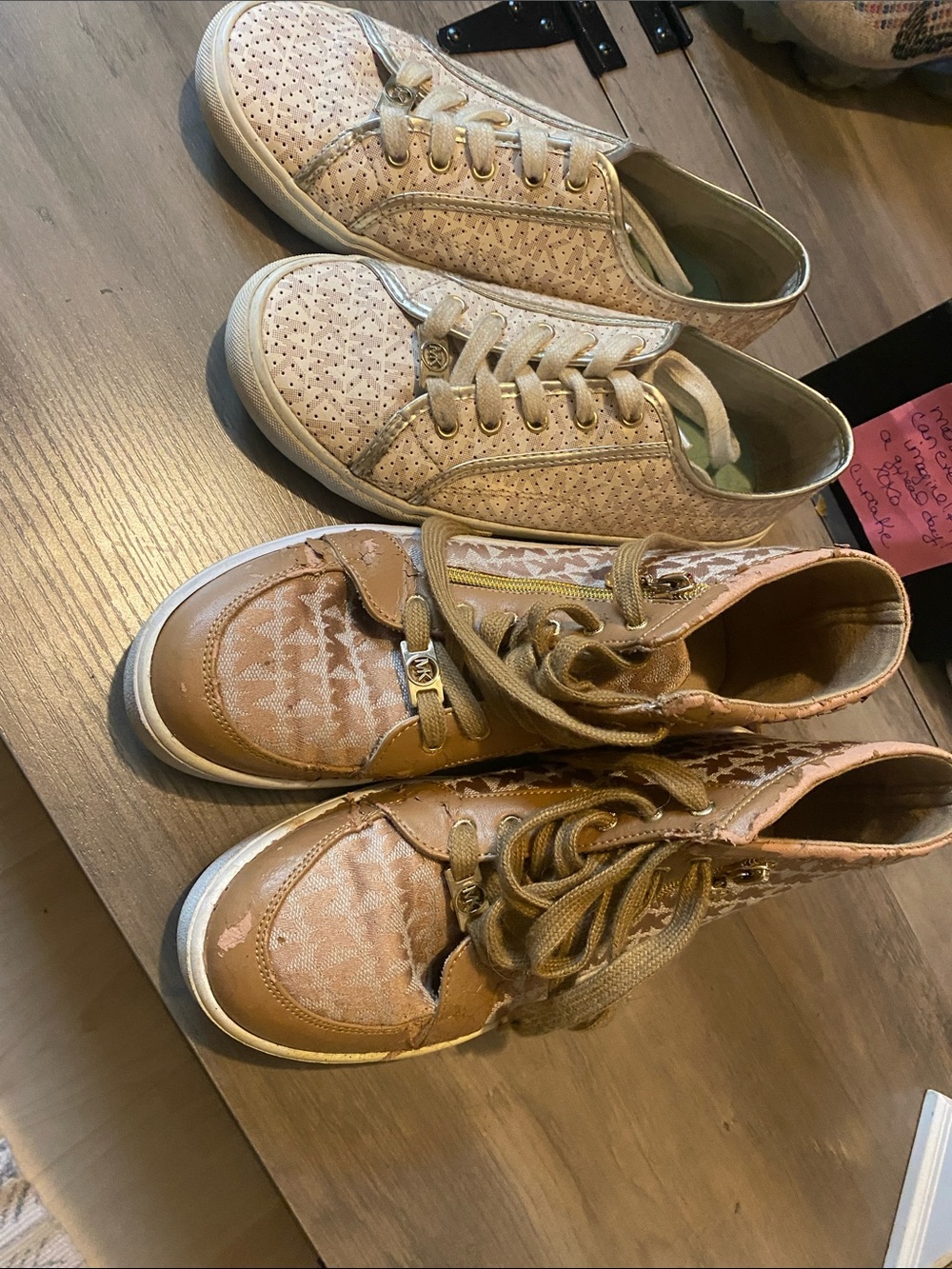 Two Pair of Michael Kors Shoes, size 6.5.